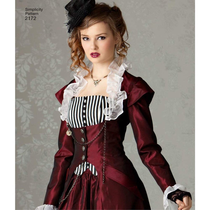 سيمبليسيتي زي Simplicity Pattern 2172 Misses' Steampunk من تصميم Theresa Laquey مقاس R5 (14-22) - Image 5